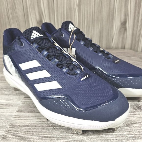 Adidas Icon 7 Low Top Metal Baseball Cleats-Navy/White-S23853-Men\'s Size 13 NEW
